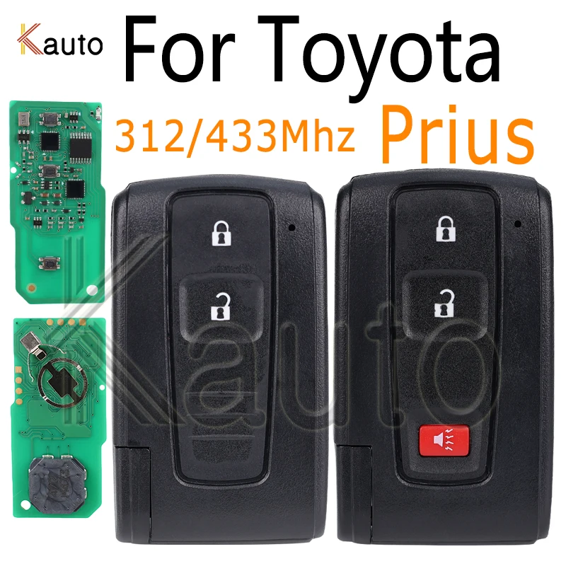 

Car Key 312/433MHz for Toyota Prius 2004 - 2009 Keyless Go Key Fob 4D Chip Car Smart Key FCC MOZB21TG MOZB31EG Auto Remote Key