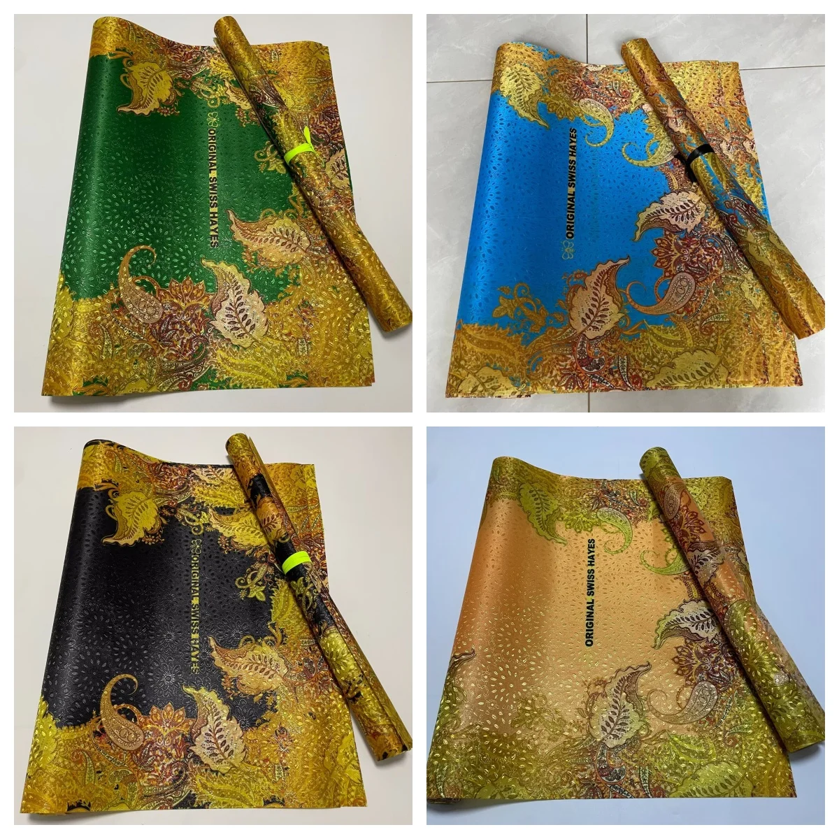 

Африканский свадебный головной убор Gele Ipele Swiss Grand Hayes, нигерийский тюрбан, платок для невесты, культурная обертка, роскошный Muti Sego