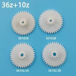 36+10T Double Gear OD19mm 36 Teeth 10 Tooth 2mm 2.5mm Hole Plastic POM Pinion Wheels 36102A 36102B 36102.5A 36102.5B