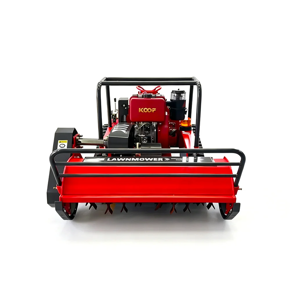 Remote-controlled Lawn Mower 8.6KW Engine Zero Turn Tracked Flail Mower for Grass Cutting