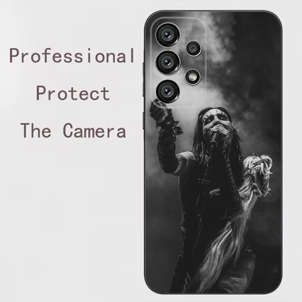 Singer Marilyn Manson  Phone Case For Samsung Galaxy A91,A80,A73,A72 ,A71,A53A52,A32 ,A31A22,A21s,A20,Black Cover