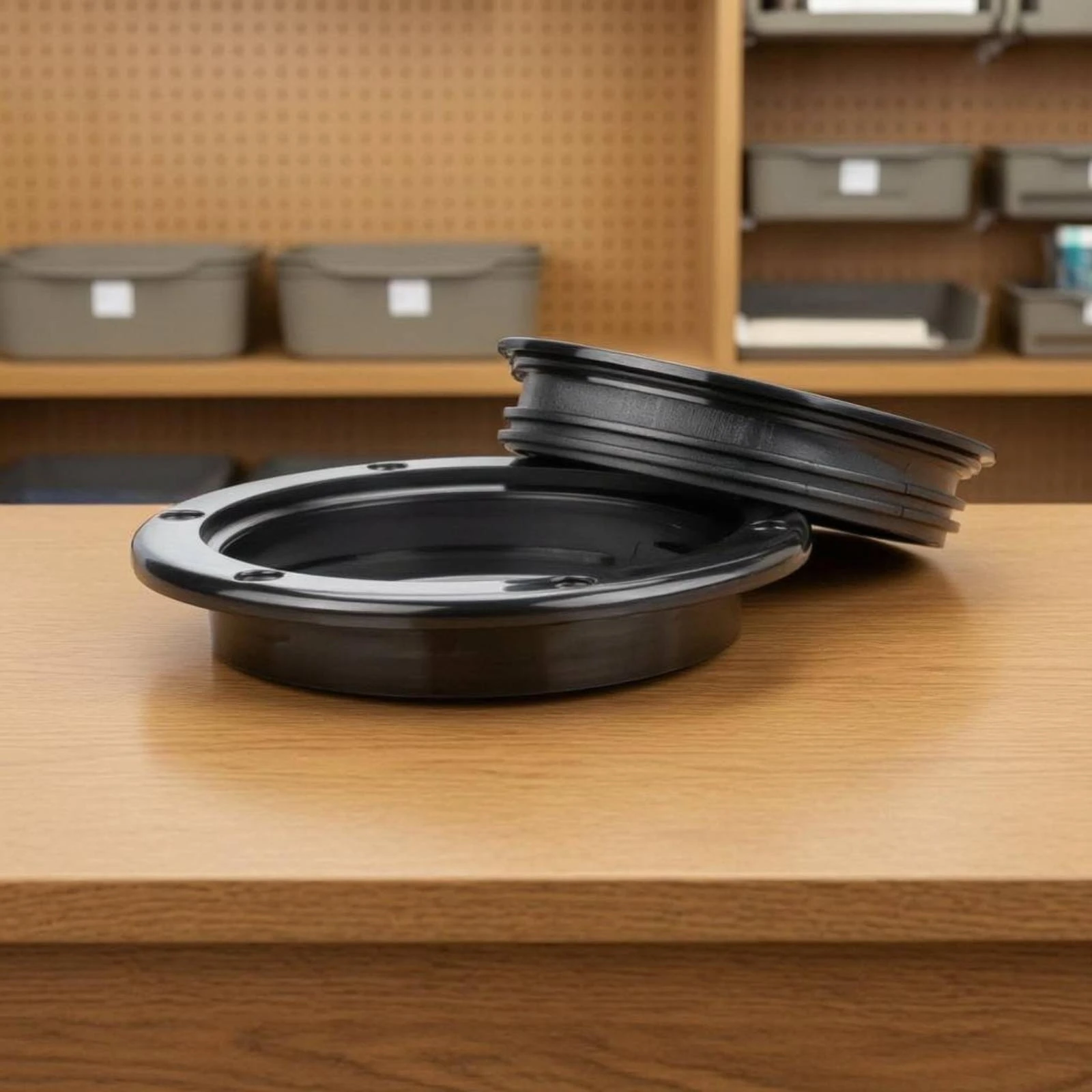 

Boat Inspection Hatch Textured Round Deck Hatch Marine Entry Port Molded Plastic Polished Finish
