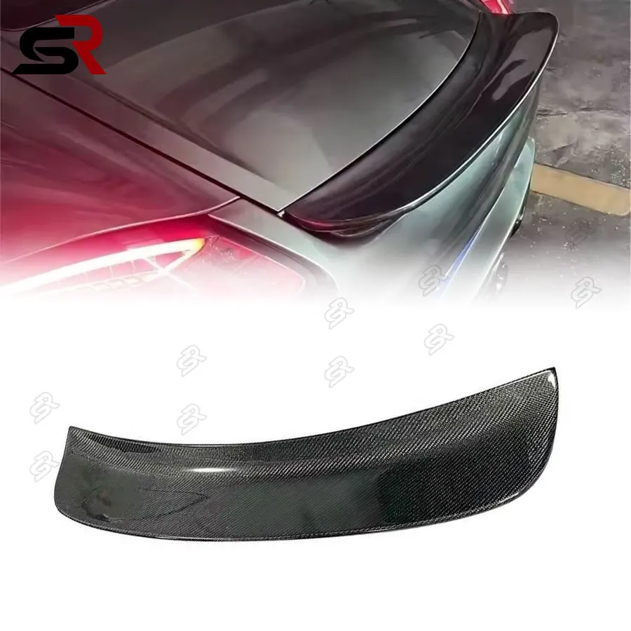 Porsche 987 2005-2012 için Karbon Fiber Araba Bagaj Kanat Arka Bagaj Bagaj Kapağı Kanat Spoiler Araba Aksesuarları