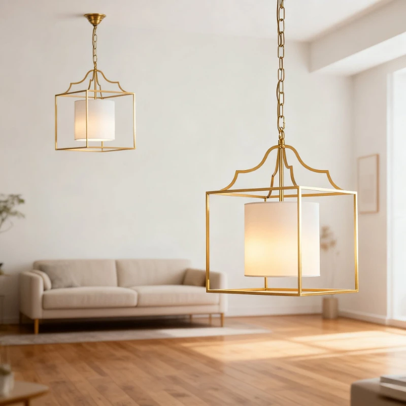 

Chandelier dining room light retro square study bedroom balcony entrance foyer