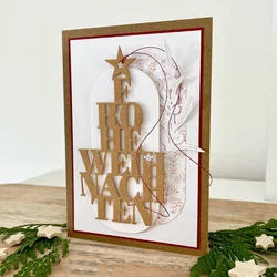 New Craft metal cutting dies cut die mold Christmas letter tree Scrapbook paper craft knife mould blade punch stencils dies