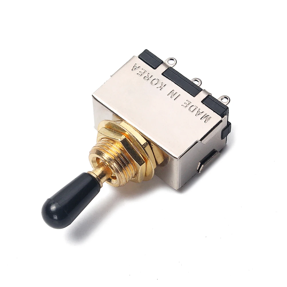 

1 Pcs 3 Position Toggle Switch Guitar Control Knob Metal Box Selector Durable Material