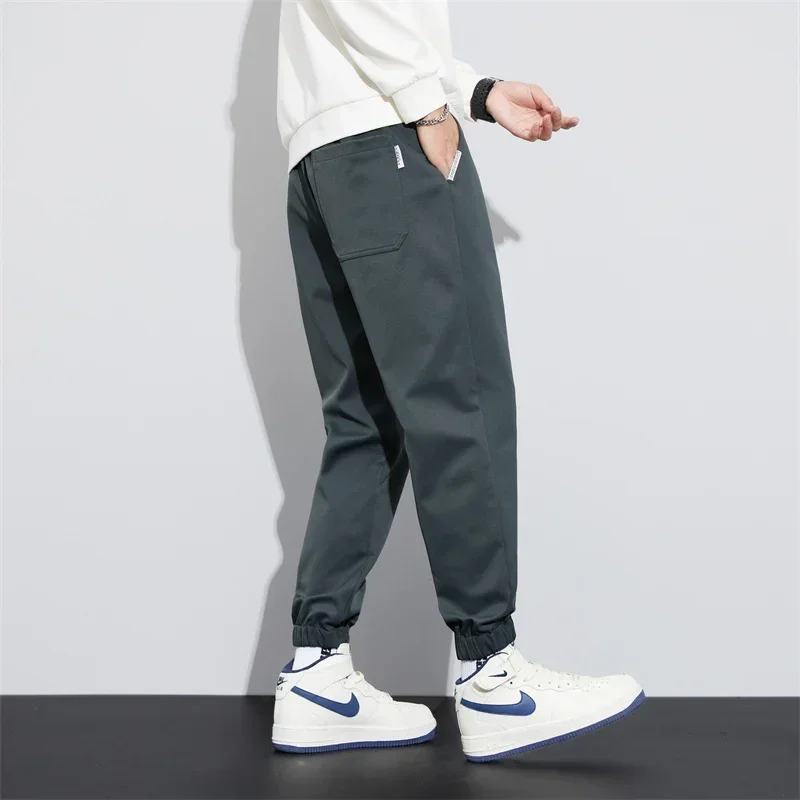 

New Autumn and Winter Binding Leg Sports Ankle Spring Loose Casual Streetwear Men Trousers Cargo Harem Pants