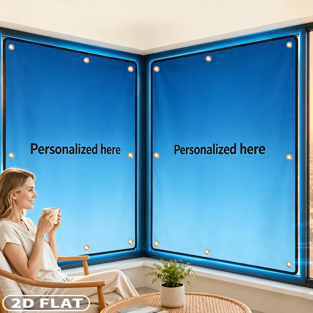 1pc Custom Insulation Window & Door Film with Suction Cups, Custom with Your Design, Sun Protection & Heat Insulation Sunshade