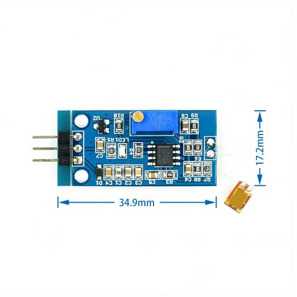 2pcs Strain Gauge Bending Sensor Module Detects Bending Conversion Voltage Acceleration Sensors Strain Gauge Bending Test Sensor