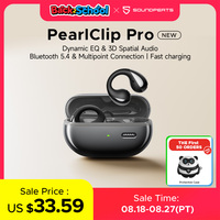 SoundPEATS PearlClip Pro Wireless Earphones Bluetooth 5.4 Opean-Ear Earbuds With AI ENC Clear Call, Multipoint Connection, IPX5