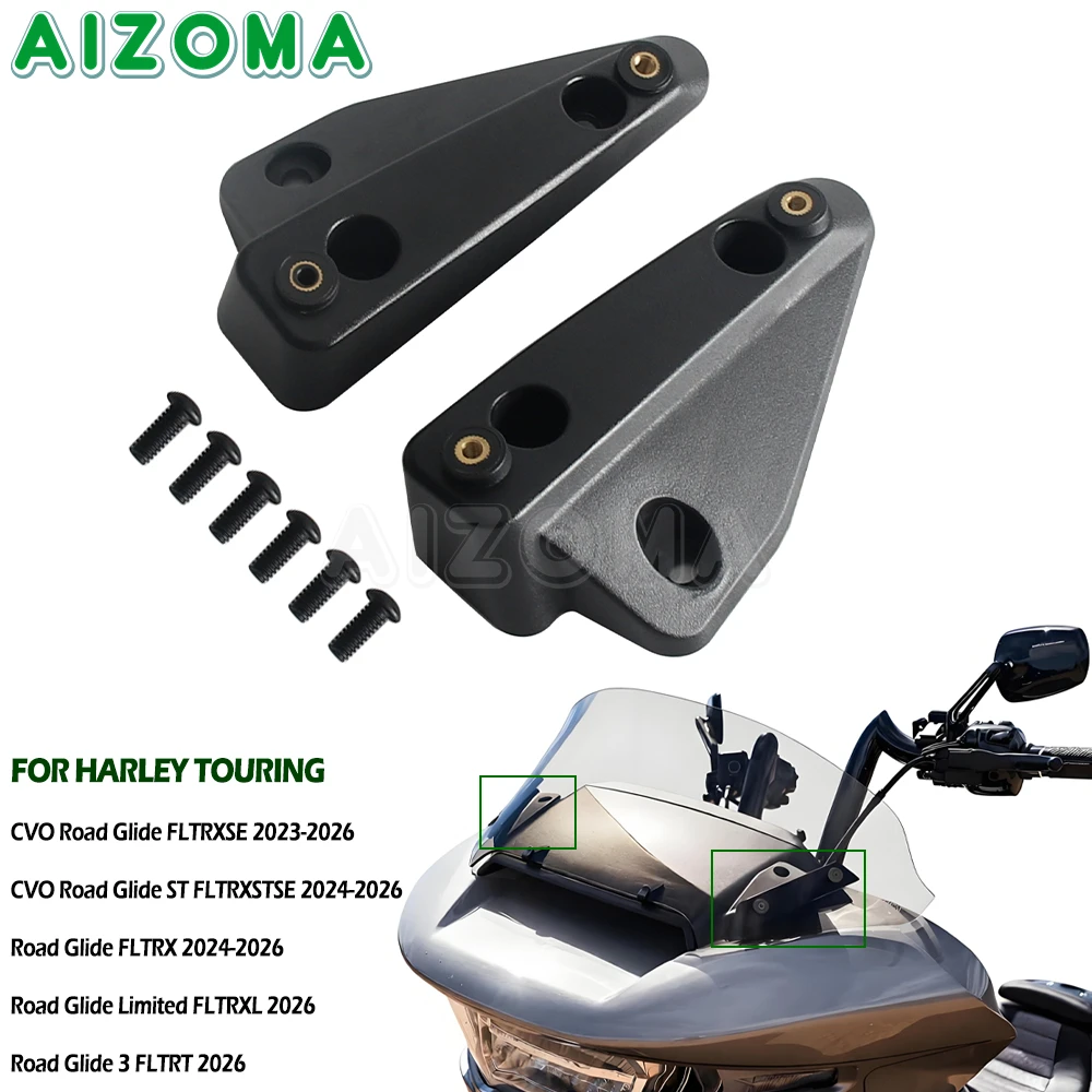 For Harley Touring Road Glide FLTRXSE 2023-26 FLTRX FLTRXSTSE 24-26 FLTRXL FLTRT Motorcycle Windshield Windscreen Mount Bracket