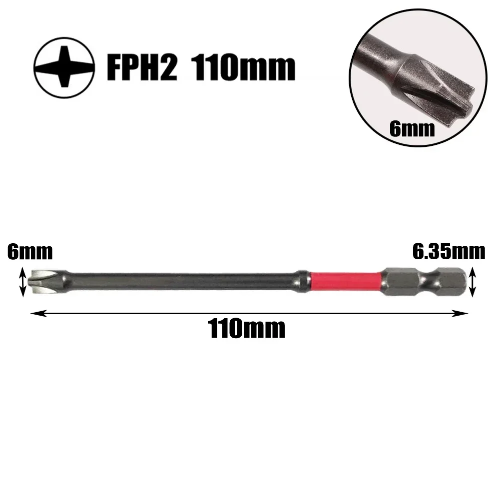 65-110mm Magnetic Special Slotted Cross Screwdriver Bit For Electrician Circuit Breakers FPH FPZ Socket Switch Power Tool