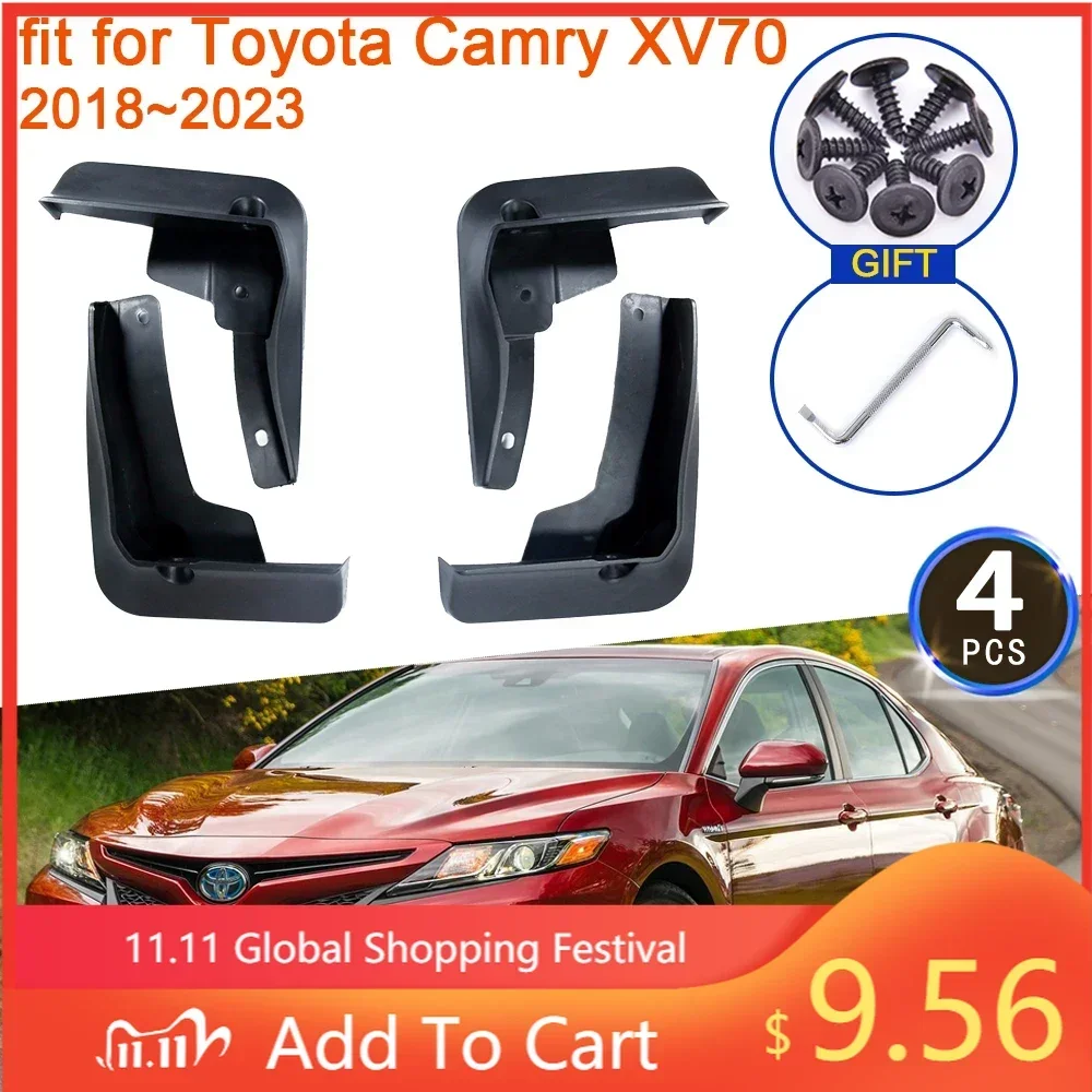 Mud Flaps for Toyota Camry XV70 2018 2019 2020 2021 2022 2023 Mudguards Splash Fender Guard Front Wheel Car Styling Accessories