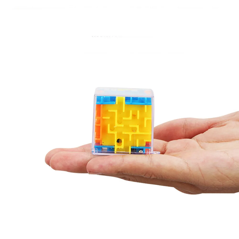 子供のための6面透明マジックキューブ,3Dパズル,スピード,ローリングボール,おもちゃ,ストレス解消