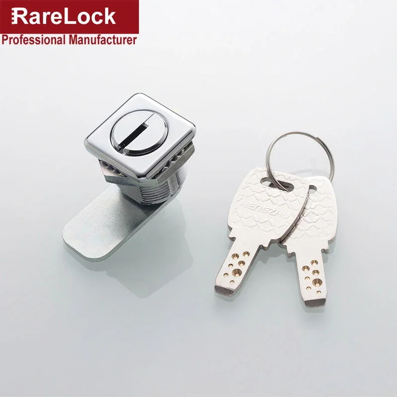 Square Cabinet Cam Lock 2 Computer Keys for Mail Box School Locker Office Drawer Hardware Rarelock MS549 i