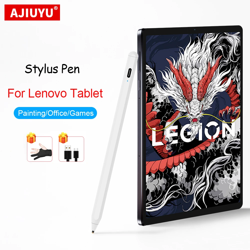 

Стилус-карандаш для рисования, сенсорная ручка для игрового планшета Lenovo Legion Y700, 8,8 дюйма, 2025 Xiaoxin Pad Pro 12,7 Tab P12, планшетная ручка