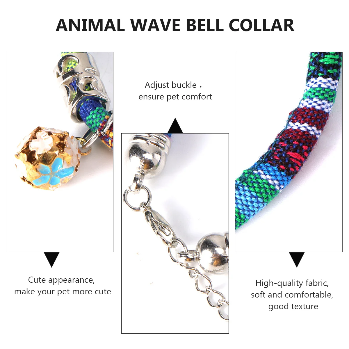 

1pc Bohemian Cat Collar Adjustable Breakaway Safety For Small Cats Pet Neck Decor Lightweight Comfortable Unique Chic Ethnic