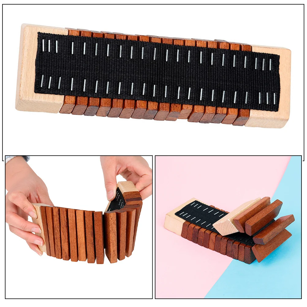 

Wood Clapper Music Instrument Portable Wooden Percussion Hand Knocking Instrument for Preschool Kids Beginners