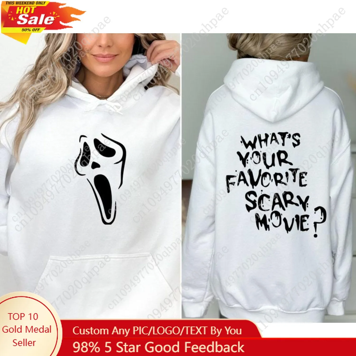 

Ghost Face Sweatshirts, Back And Front Hoodie, Ghost Horror Sweat, Ghost Face Shirt, Scream Halloween Sweat, Halloween Horror Sw