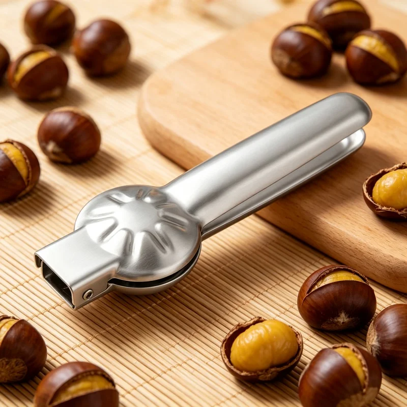 Stainless Steel Chestnut Opener, 2 in 1 Nut Cracker Sheller, Quick Clip  Pliers Cutter, Multifunctional Kitchen Nut Opening Tool
