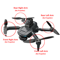 LYZRC L200 PRO MAX Drone Original Motor Arm Spare Part Front / Rear Arm with Brushless Engine Part Accessory