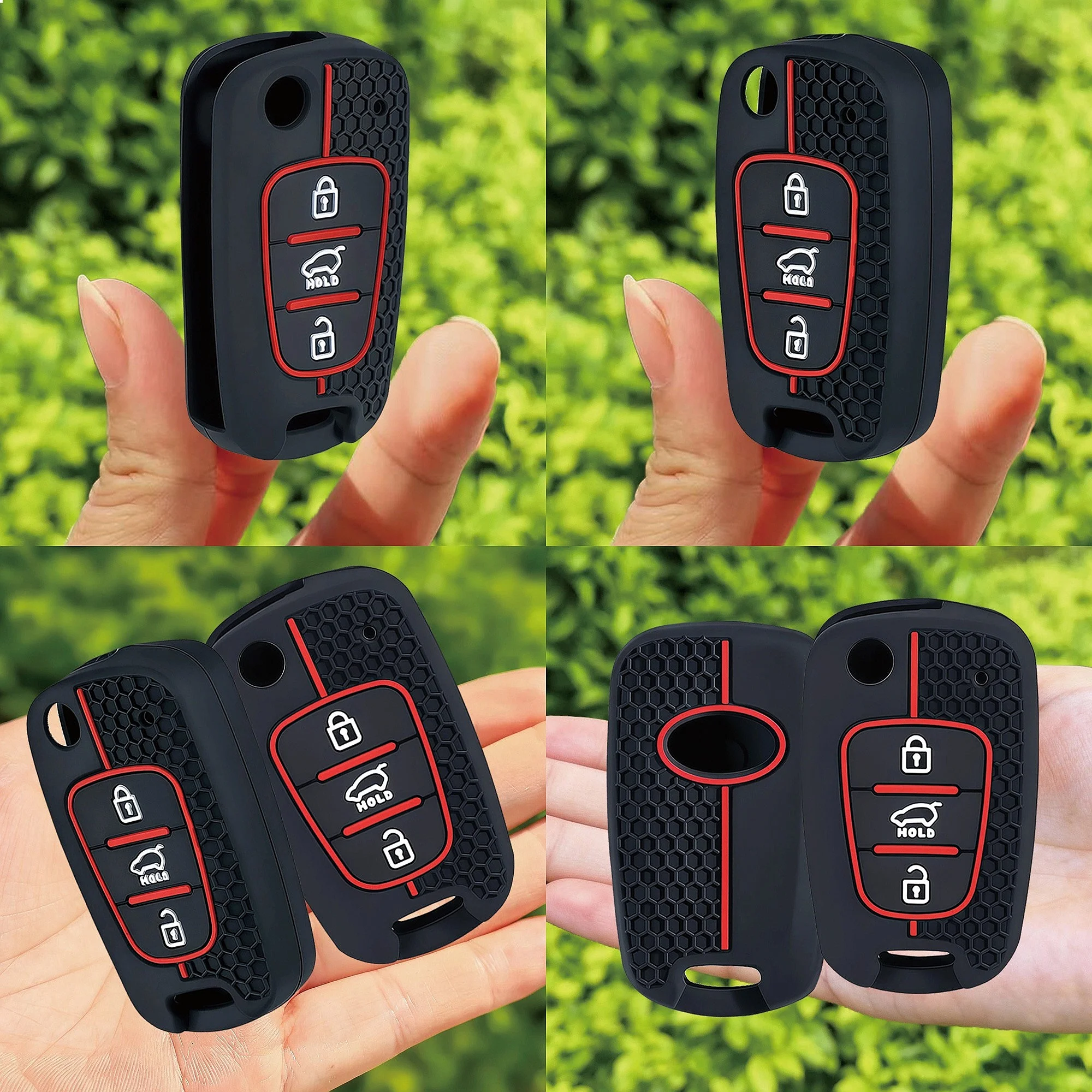 Étui de protection pour clé de voiture Hyundai I20 I30 Ix20 Ix25 Ix35 Elantra Accent KIA Sportage Rio 3 Soul Optima Ceed Pro K5 K2 Pride