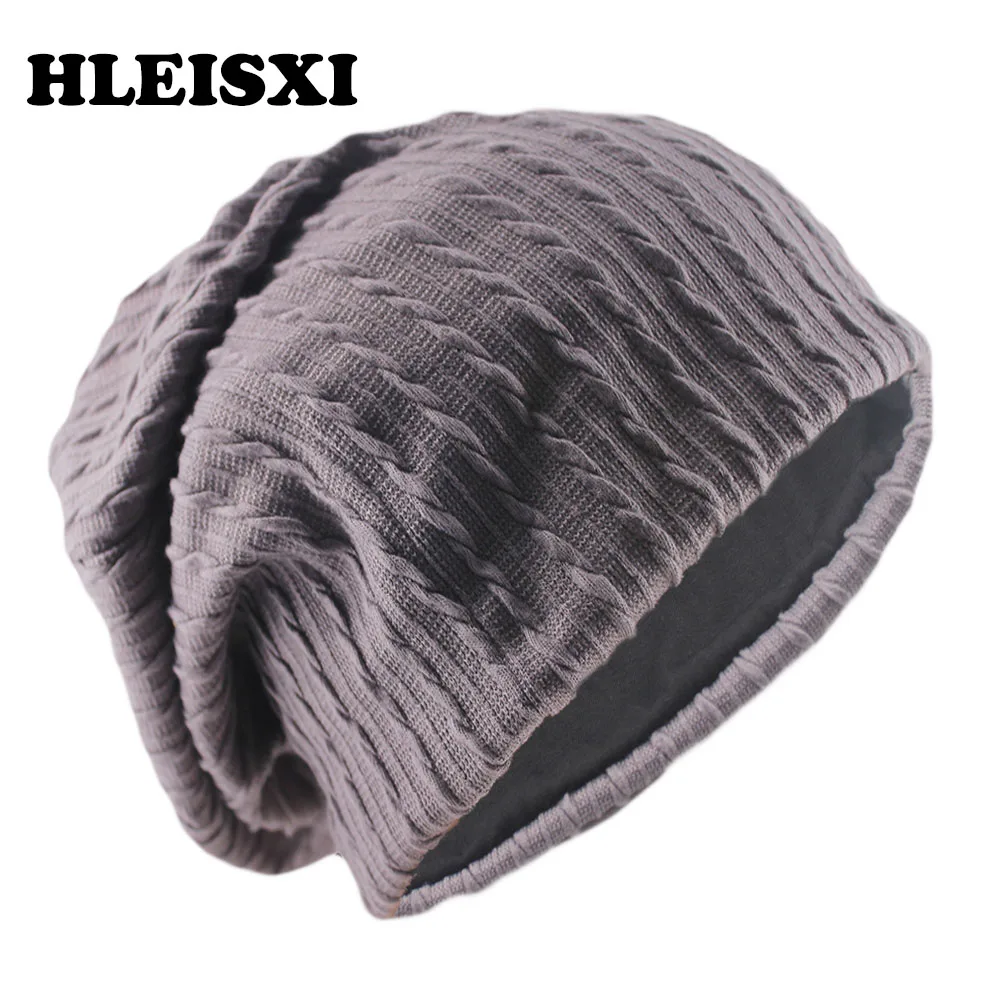 New Autumn Adult Men Women Warm Knit Skullies Beanies Fashion Soft Outdoor Striped Female Hat For Girls Comfortable Bonnet