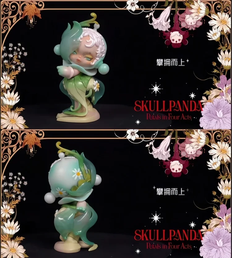 Authentische POPMART SKULLPANDA Petals In Four Acts Serie Blind Box Kawaii Anime Actionfigur Sammler-Puppe Mystery Box Spielzeug – Detail 15
