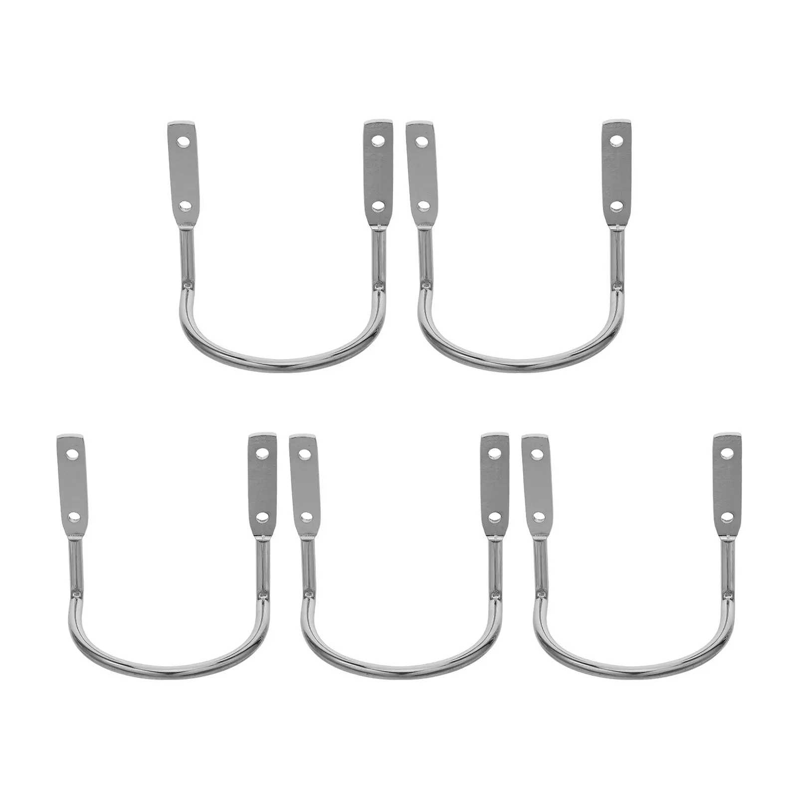 5Pcs Heavy Duty Hammer Holder Wall Mount T Shaped Metal Hooks Garage Garden Tool Organizer Tool Storage Hooks Workbench Pegboard