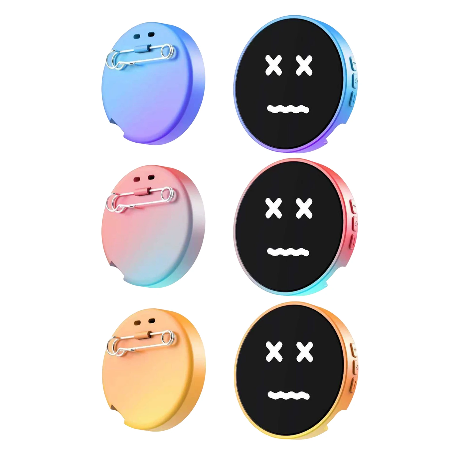 

BT5.4 Electronic Anime E-Badge Touch Screen BT Connection Peripheral Badges USB-C Charging for Handbag Backpack Decorations