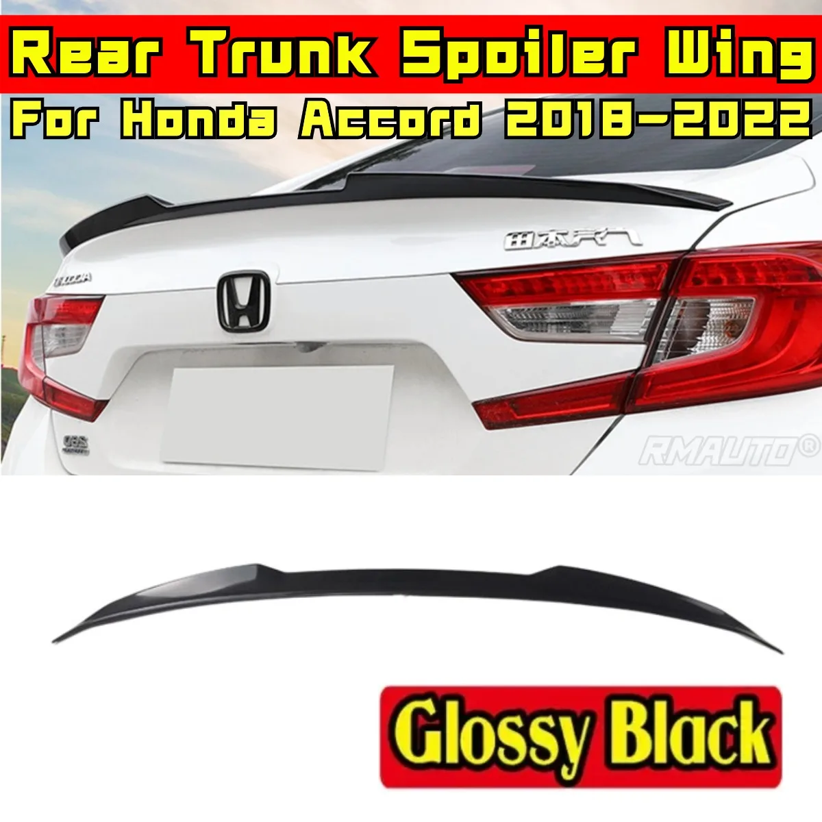 

Car Rear Roof Spoiler Body Kit Car Rear Spoiler Wing For Honda Accord 10th Generation 2018 2019 2020 2021 2022 Car Accessories