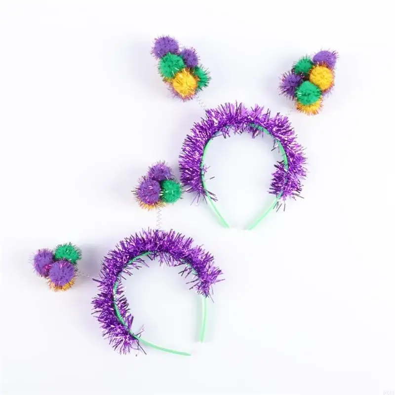 DXAE Sparkling Pompoms Fand Mardi Gras Festival Capace