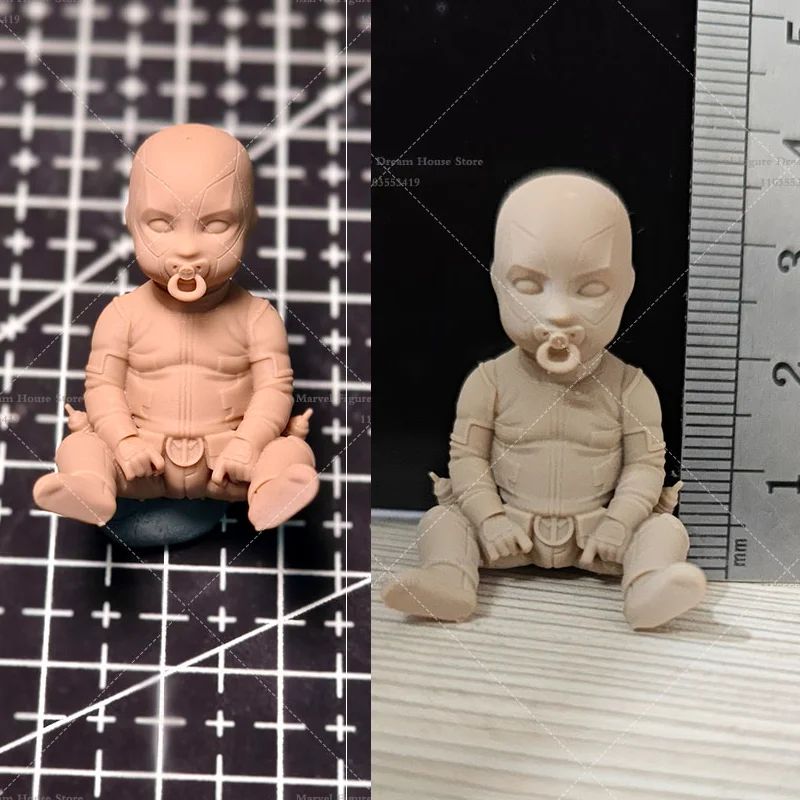 

1/12 Scale Heroes Deadpool Offspring Lovely Baby Multiverse Variant Collection Movie DIY GK 3D Resin Un-panited Mini-Doll
