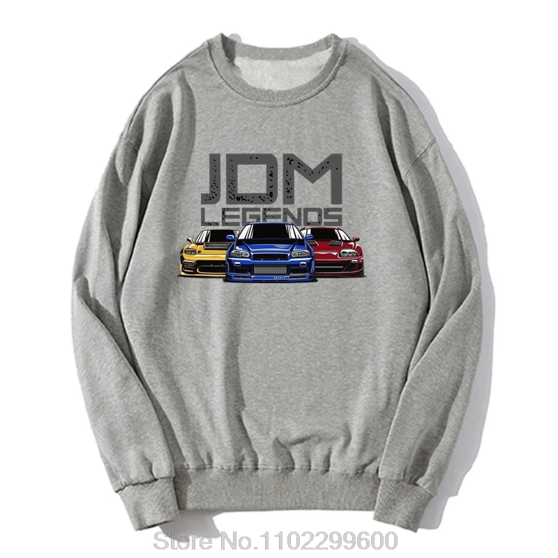 JDM Legends Hoodie Men Initial D New Pullover Sweatshirt Cotton Tops Casual Cool Car Print Clothing Fashion Hip Hop Streetwear