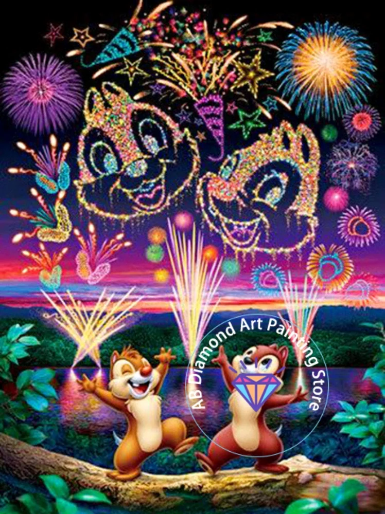 

Mickey Minnie Cartoon AB Diamond Drawing Kit Square Round Diamond 5D DIY Mosaic Handmade Art Adult Exquisite Gift Home Decor