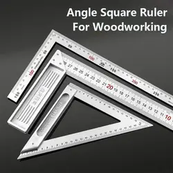 30/50CM Angle Square Ruler 90 Degree Right Angle Ruler Stainless Steel Triangle Ruler Woodworking Gauge Measuring Tool