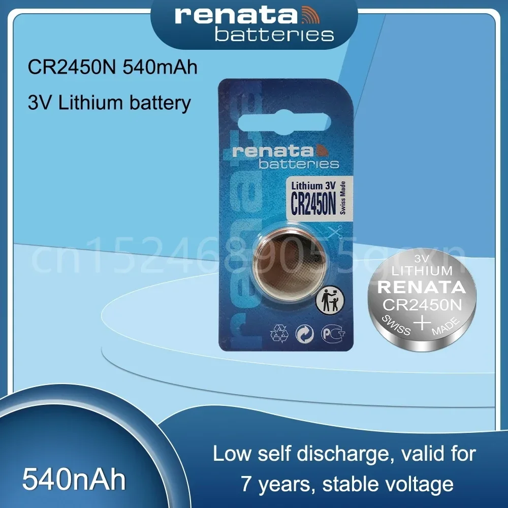 RENATA CR2450 CR 2450 3V Lithium Batteries Button Coin Cell for Toy Watch Clock Hearing Aids Scale KCR2450 LM2450 5029LC