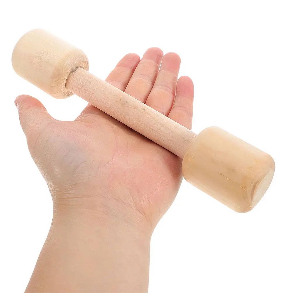 4Pcs Wood Toddler Dumbbells Kids Weight Set for Boys Girls Preschool Fitness Activity Safe Ergonomic Grip Bright Colors Early - view 6