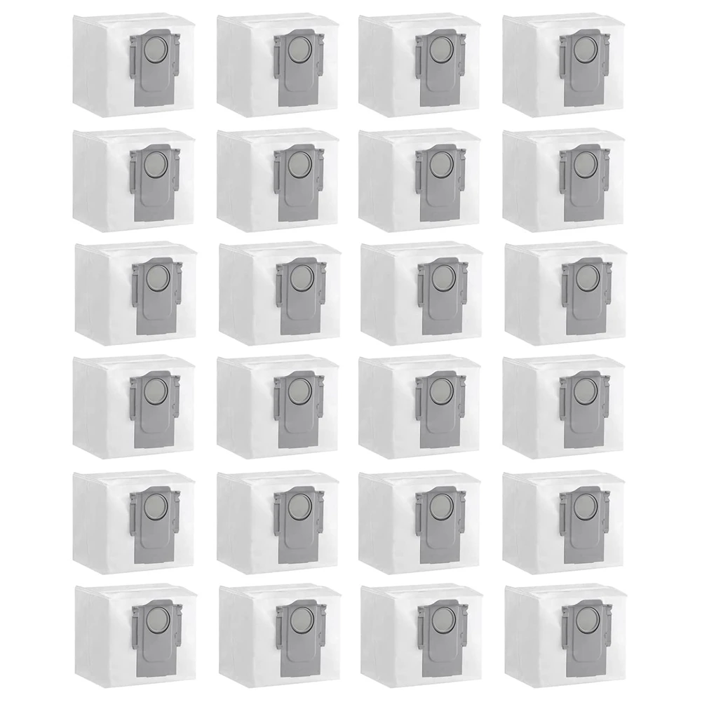 24 Pcs Dust Bag Collectors for Xiaomi Roborock Q5+ Q7 T8 S7 MAXV Ultra Q7 MAX Vacuum Cleaner Spare Parts Accessories