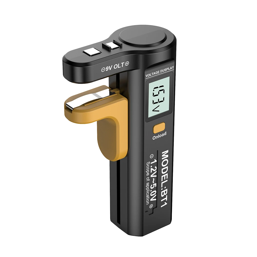 LCD Digital Battery Tester Battery Capacity Tester Volt Checker Measurements Tester for AA AAA C D 9V 1.5V Button Cell Batteries