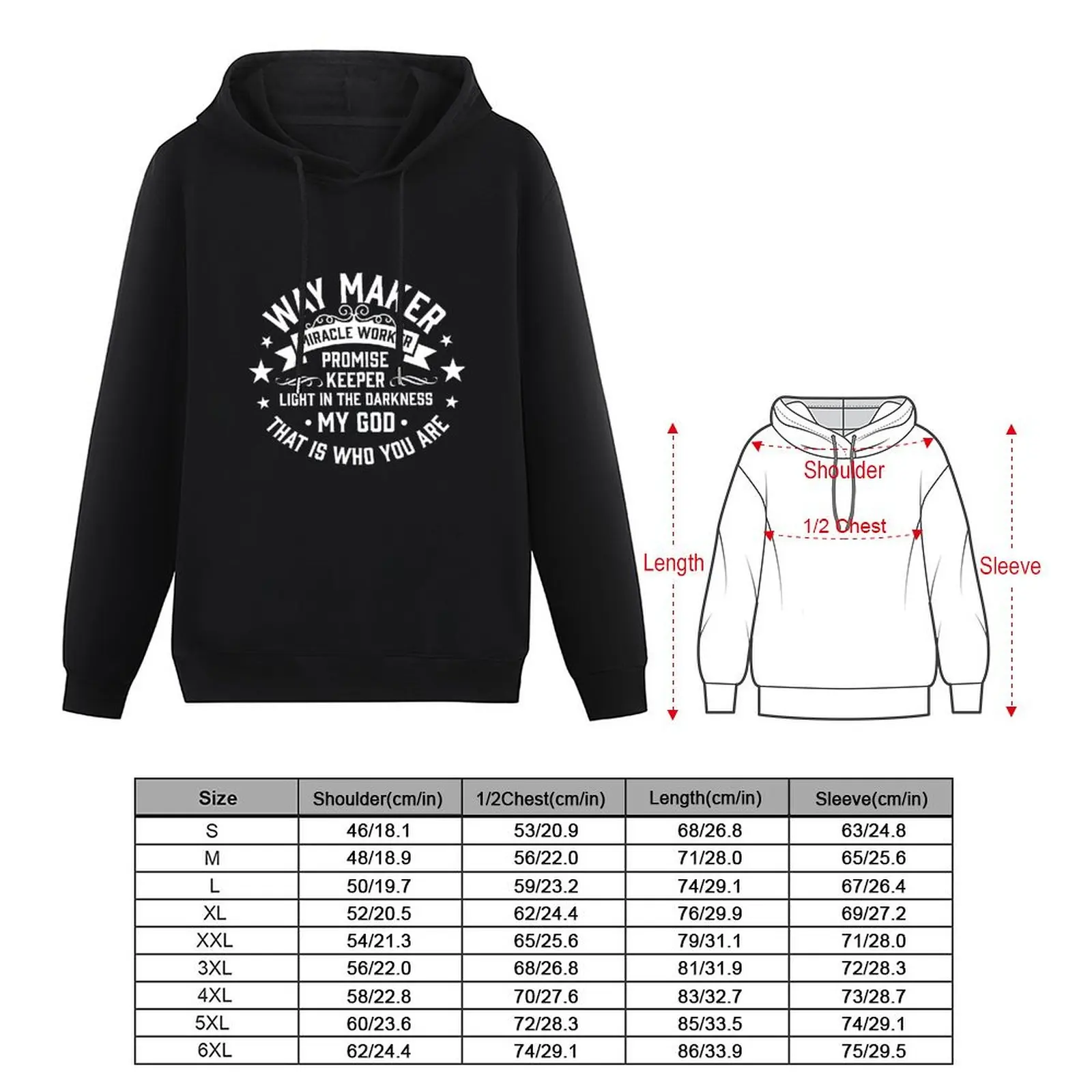 Way Maker Miracle Worker Promise keeper light in the darkness my god that is who you are. Pullover Hoodie men wear mens hoodie