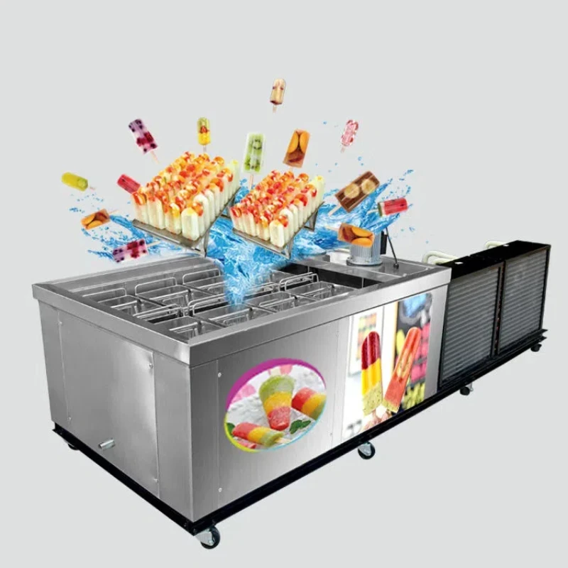 1 2 3 4 5 6 8 10 12 Mold basket style ataforma finamac fruit popsicle ice cream machine/ice lolly making machine/ice pop machine