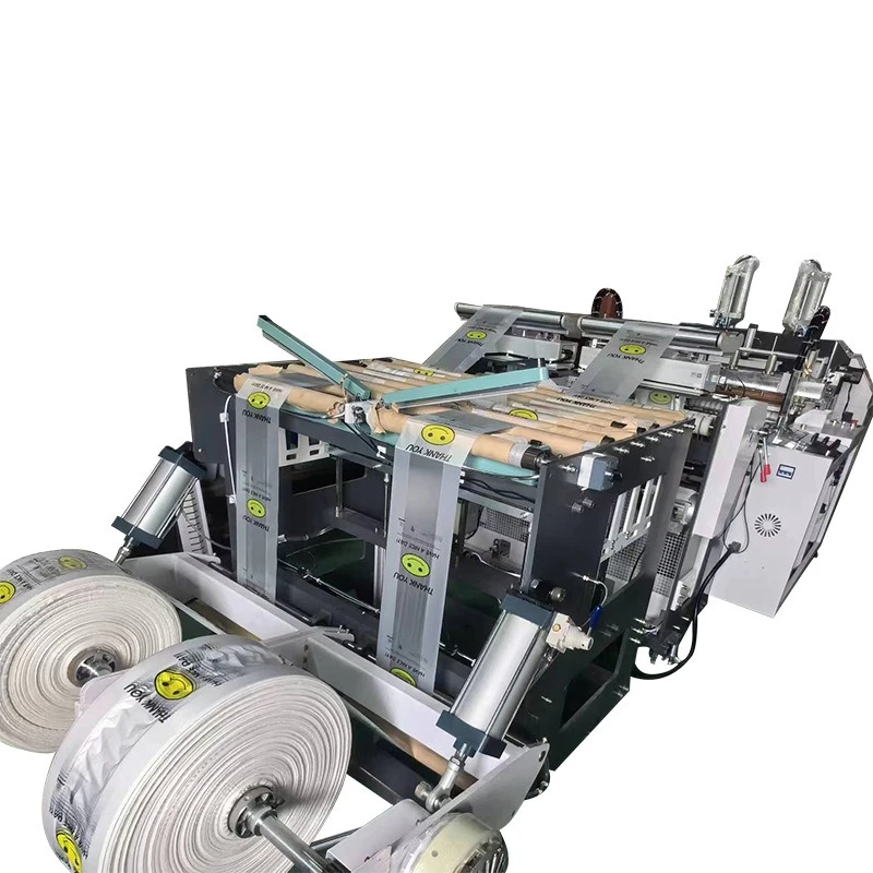 Automatic market bag making machine, fruit and vegetable smiley bag making machine