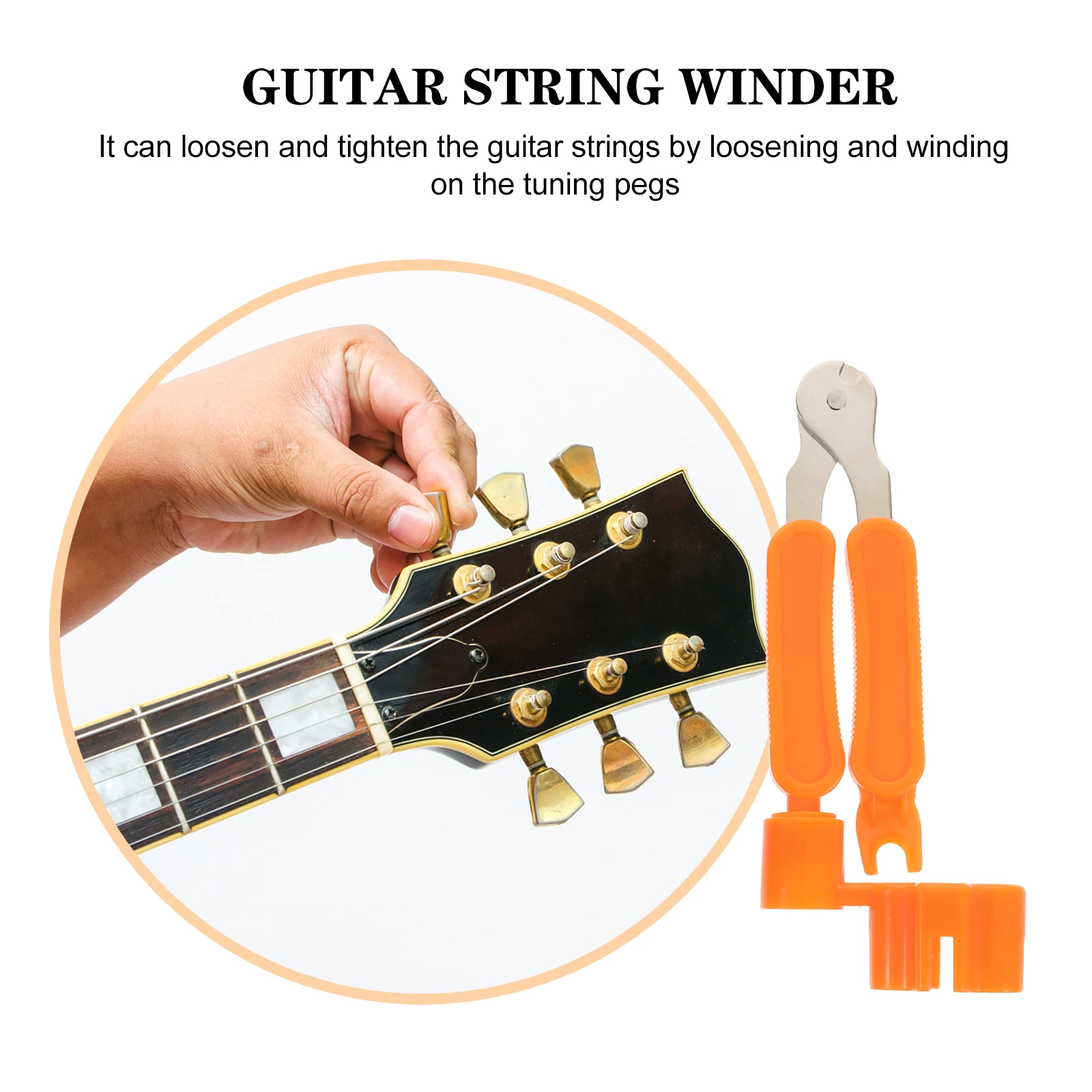 

3 in 1 Guitar String Cutter Tool Set for Changing Winding Cutting Bridge Pin Puller Guitar Repair Tools Accessories