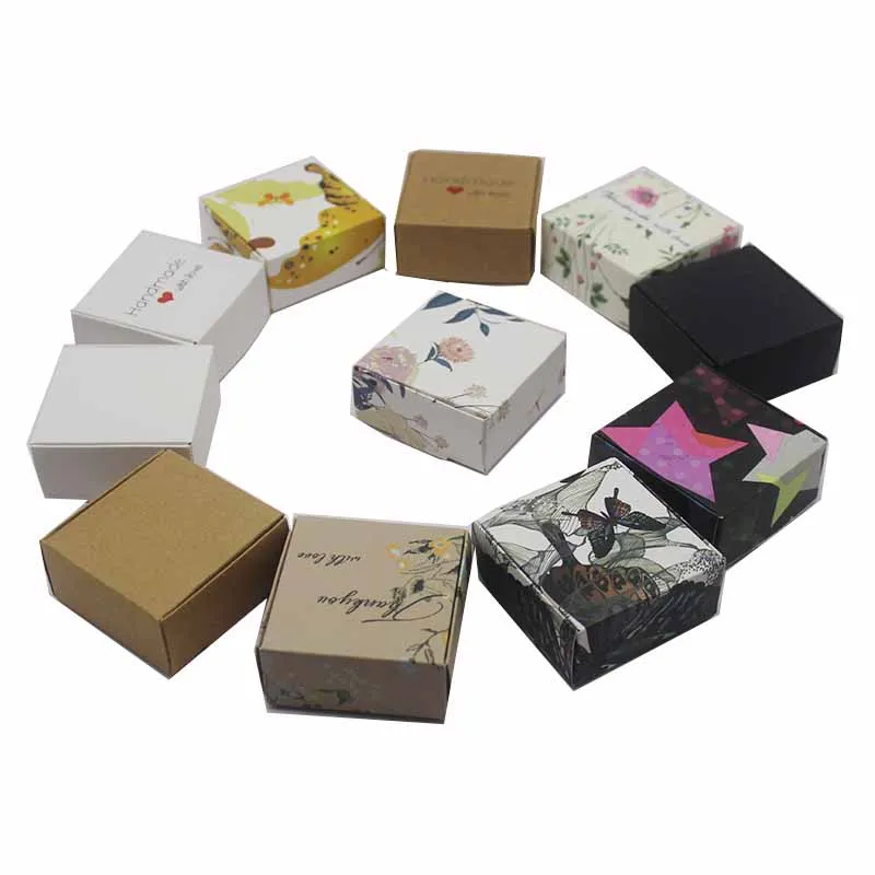 10pc NEW DIY Butterfly  Stars/Flowers Gift Box 5.5*5.5*2.5cmhandmade gifts wrapping box