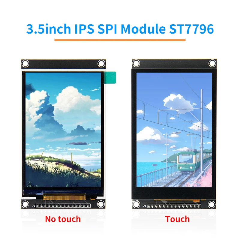 

3.5-inch SPI serial port TFT LCD Capacitive touch screen Display module 240*320 IPS version black