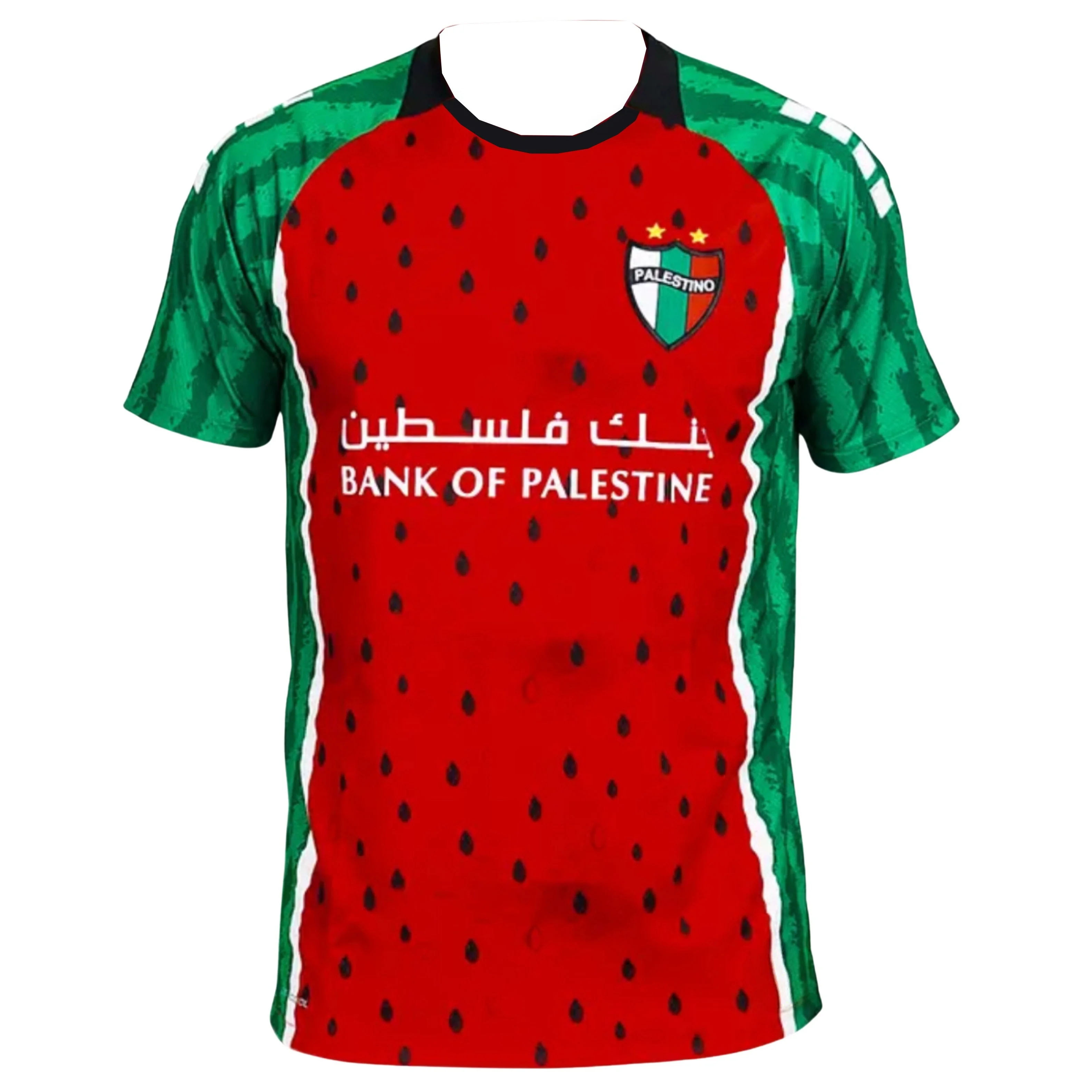 Deportivo Palestino 3D-Druck Fußballtrikot Herren Sommer Outdoor T-Shirt Atmungsaktiv Schnelltrocknend Streetwear Kleidung Unisex – Detail 2