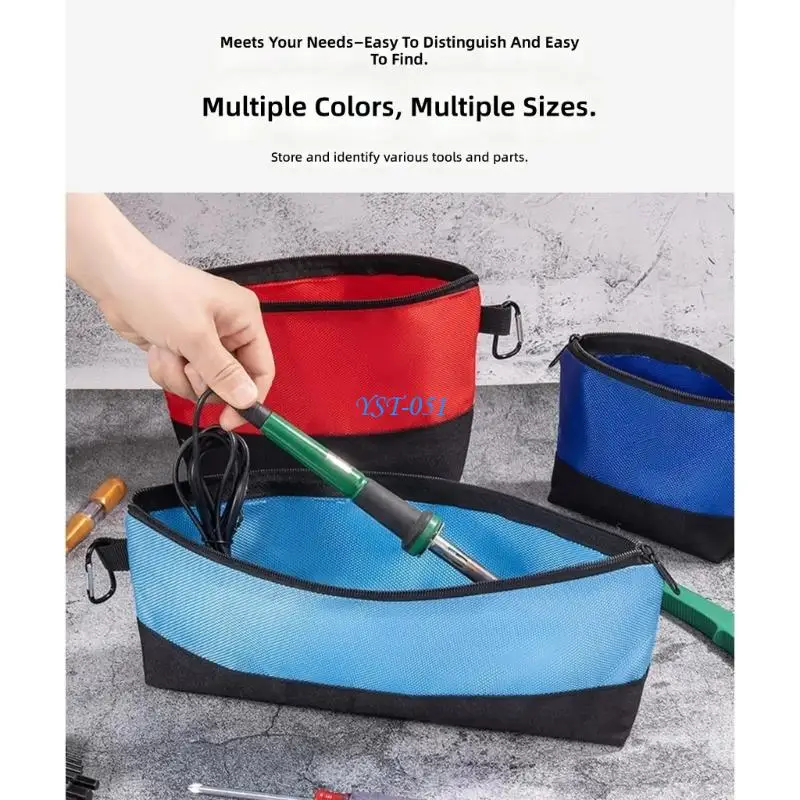 E15A Professional Thickened Construction Tool Bag High Capacity Design Dustproof Coating For Jobsite Equipment