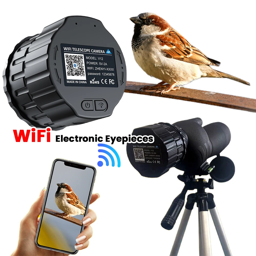 

Электронная камера-окуляр HD с 4 миллионами пикселей для оптического телескопа и микроскопа 25 мм-50 мм для астрофотографии наблюдения за птицами