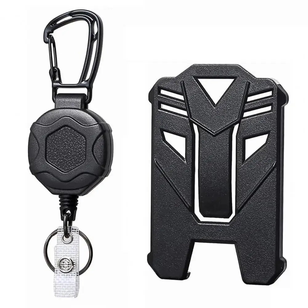 ステンレス鋼の格納式キーホルダー,重いステンレス鋼,idバッジホルダー,垂直リール,耐久性のあるロス防止